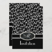 エキゾチックプリント牛の招待状 招待状 (正面/裏面)