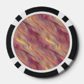 エキゾチックプルメリア波状テクスチャ ポーカーチップ (裏面)