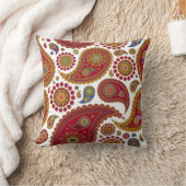 エキゾチックペイズリーアメリカンモジョピロー クッション (ブランケット)