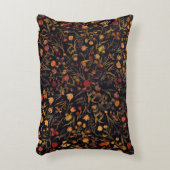 エキゾチックミッドナイトフローラガーデン アクセントクッション (正面(垂直))