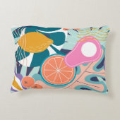 エキゾチックモダンなジャングルコラージュ。 アクセントクッション (裏面)