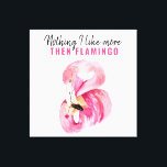 エキゾチックモダンなピンクの水の色フラミンゴギフト キャンバスプリント<br><div class="desc">エキゾチックモダンなピンクの水の色フラミンゴギフト</div>