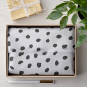 エキゾチックモダンなピンクの水の色フラミンゴ&ドット 薄葉紙 (ギフト)