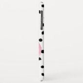 エキゾチックモダンなピンクの水の色フラミンゴ&ドット Case-Mate iPhoneケース (裏面/左)