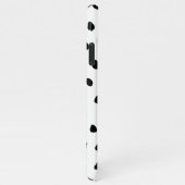 エキゾチックモダンなピンクの水の色フラミンゴ&ドット iPhoneケース (右側)