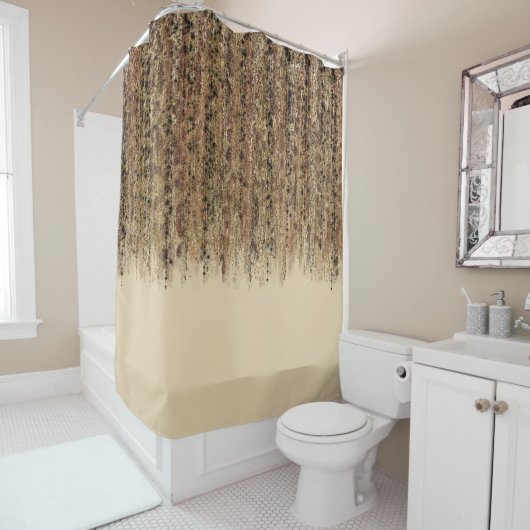 エキゾチックモダンサファリ抽象芸術グラムプリント シャワーカーテン (インサイチュ)