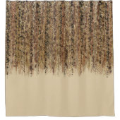 エキゾチックモダンサファリ抽象芸術グラムプリント シャワーカーテン (正面)