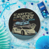 エキゾチックモダンスーパーカー |ハイパーカー ペーパープレート (パーティー)