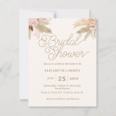 エキゾチックモダンボホトロピカルブライダルシャワー 招待状 (正面)