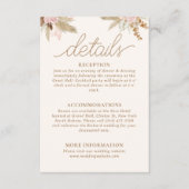 エキゾチックモダンボホトロピカル結婚ズ エンクロージャーカード (正面)