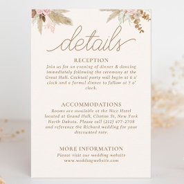 エキゾチックモダンボホトロピカル結婚ズ エンクロージャーカード