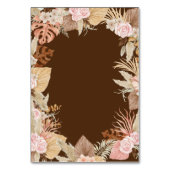 エキゾチックモダンボホトロピカル結婚ズ テーブルナンバー (裏面)