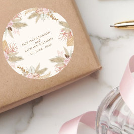 エキゾチックモダンボホトロピカル結婚ズ ラウンドシール