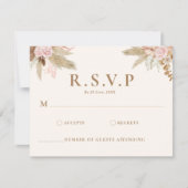 エキゾチックモダンボホトロピカル結婚ズ 出欠カード (正面)