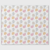 エキゾチックモンスターラインスケッチアート ラッピングペーパー (フラット)