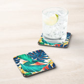 エキゾチックリーフプリント コースター (右側)