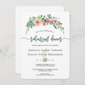 エキゾチックルアウ(ハワイ式宴会)熱帯フローラリハーサルディナー 招待状 (正面/裏面)