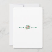 エキゾチックルアウ(ハワイ式宴会)熱帯フローラリハーサルディナー 招待状 (裏面)