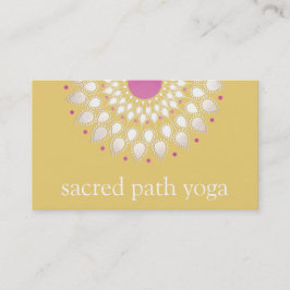 エキゾチックロータスイエローフローラウェルネスセラピスト 名刺