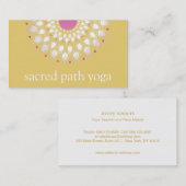 エキゾチックロータスイエローフローラウェルネスセラピスト 名刺 (正面/裏面)