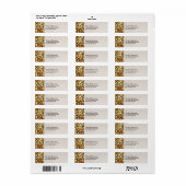 エキゾチックワイルドアニマルプリント パーソナライズされた ラベル (フルシート)