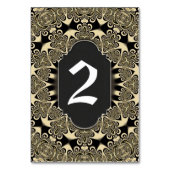 エキゾチックヴィンテージアラベスクテーブル番号カード テーブルナンバー (正面)