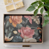 エキゾチックヴィンテージ熱帯花 薄葉紙 (ギフト)