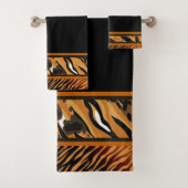 エキゾチック動物のトラストライプのアニマルプリントタオル バスタオルセット (インサイチュ)