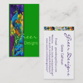 エキゾチック孔雀の名刺 名刺 (正面/裏面)