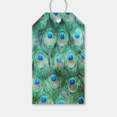 エキゾチック孔雀フェザーハッピーバースデー ギフトタグ (裏面)