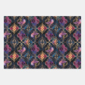 エキゾチック幾何学デコページ装飾紙 ラッピングペーパーシート (正面3)