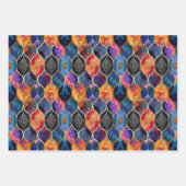 エキゾチック幾何学デコページ装飾紙 ラッピングペーパーシート (正面2)