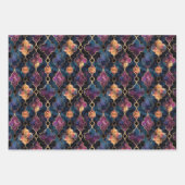 エキゾチック幾何学デコページ装飾紙 ラッピングペーパーシート (正面)