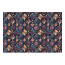 エキゾチック幾何学デコページ装飾紙