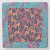 エキゾチック感じ ストーンコースター (正面)