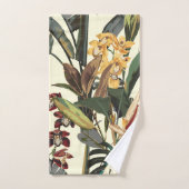 エキゾチック抽象芸術ジャングルイラストレーション。 バスタオルセット (ハンドタオル)