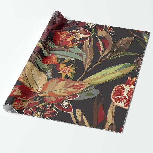 エキゾチック抽象芸術ジャングルイラストレーション。 ラッピングペーパー (アンロールド)