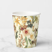 エキゾチック抽象芸術ジャングルイラストレーション。 紙コップ (裏面)