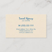 エキゾチック旅行代理店の名刺 名刺 (裏面)