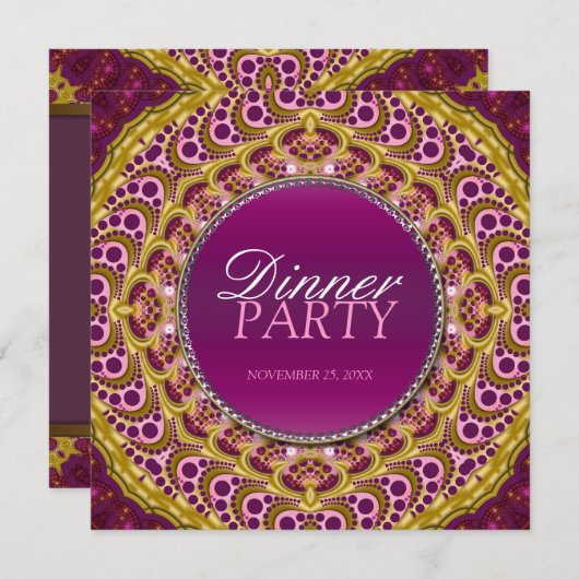 エキゾチック東ディナーパーティースペシャル招待状 招待状 (正面/裏面)
