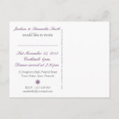 エキゾチック東ディナーパーティー招待状はがき インビテーションポストカード (裏面)