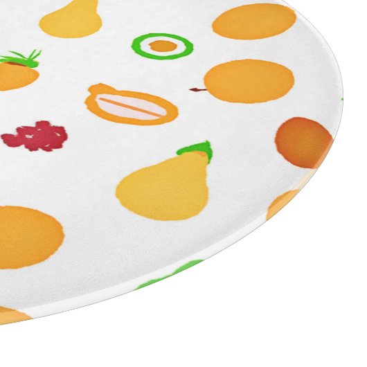 エキゾチック果実パターンデザイン カッティングボード (角)