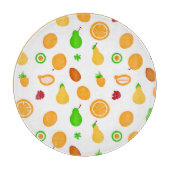 エキゾチック果実パターンデザイン カッティングボード (正面)