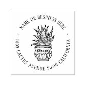 エキゾチック植物ガーデン名前をカスタムする差出人住所 セルフインキングスタンプ (デザイン)