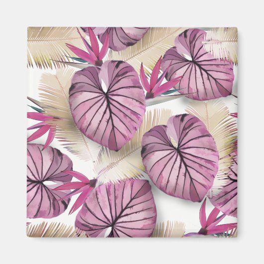 エキゾチック植物 マグネット (正面)