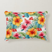 エキゾチック水カラーハワイアンフローラ アクセントクッション (正面)