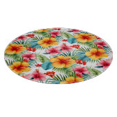 エキゾチック水カラーハワイアンフローラ カッティングボード (角)