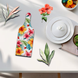 エキゾチック水カラーハワイアンフローラ カッティングボード