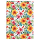 エキゾチック水カラーハワイアンフローラ テーブルクロス (正面)
