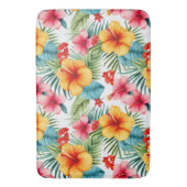エキゾチック水カラーハワイアンフローラ バスマット (正面縦)